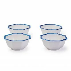 Only On The Avenue Octagonal Bamboo Touch Cereal Bowl, Blue