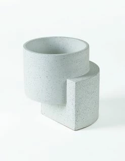 TORTUGA Platform Planters, Minimalist Set (One Small White, Two Medium White)