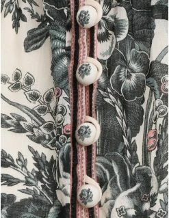 Zimmermann Moonshine Billow Blouse, Cream Lily SALE