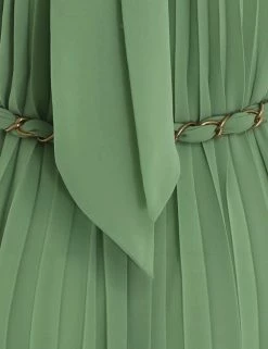 Zimmermann Sunray Pleat Midi Dress, Sage