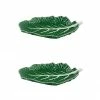 Bordallo Pinheiro Cabbage Leaf 7" Green, Set Of 2 Live