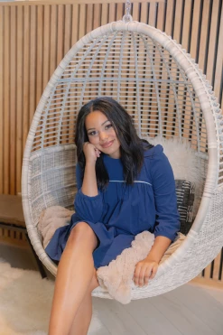 Beverly Drive Modern Nightgown In Midnight Wear