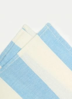 Heather Taylor Home Milos Napkin, Blue X White Live