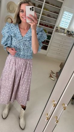 Sea NY Wear Ida Skirt, Lilac