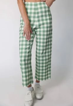 Byrdie Golf Social Wear Wear Kitty Trouser, Gingham