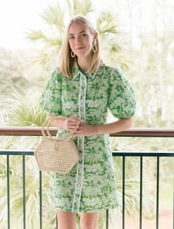 M Donohue Collection Ava White Rattan Teardrop