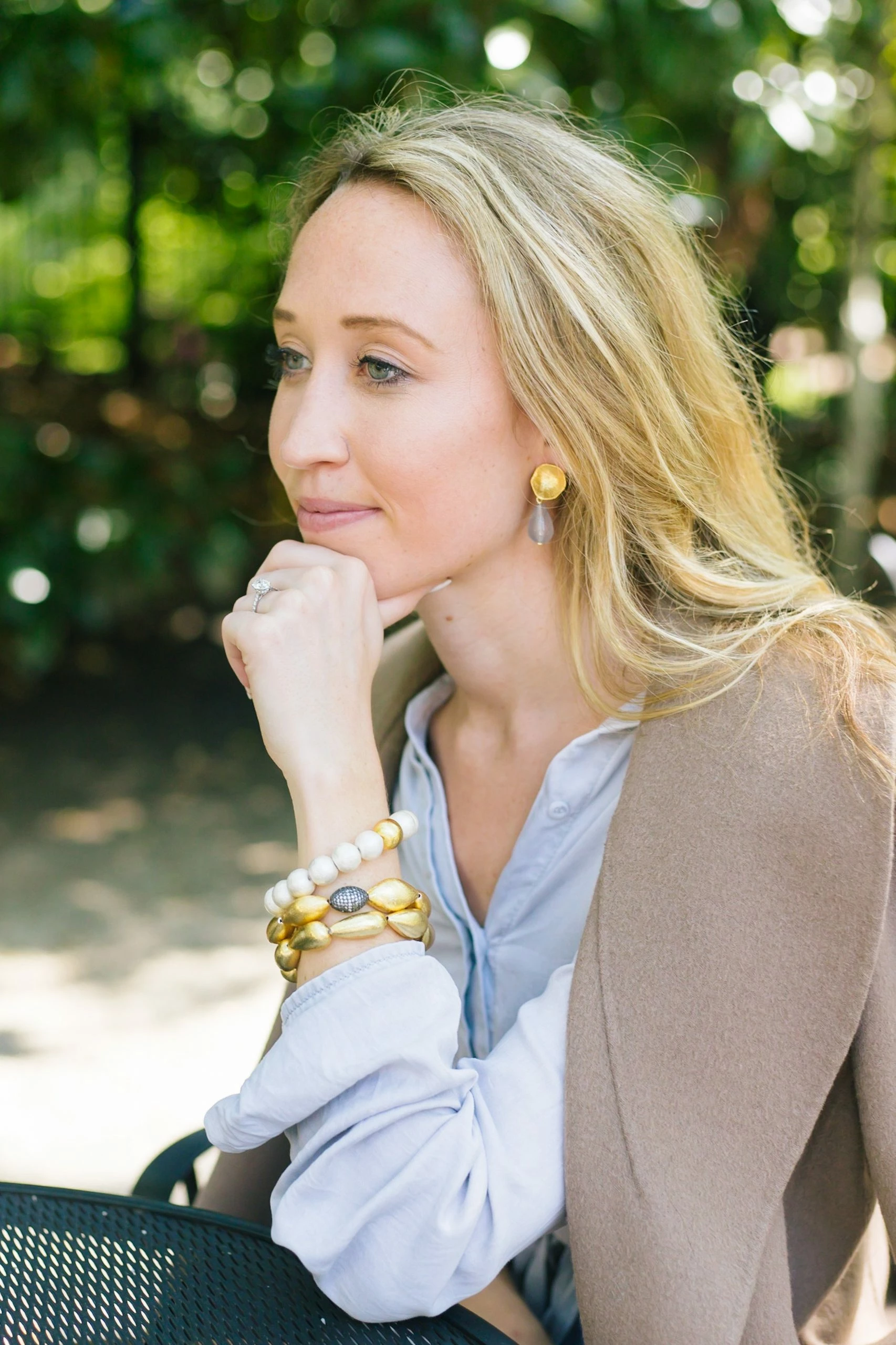 M Donohue Collection Ellie Grey Earrings Wear 3 M Donohue Collection Ellie Grey Earrings Wear