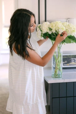 Beverly Drive Tank Nightgown, Soothe Stripe 7 Beverly Drive Tank Nightgown, Soothe Stripe