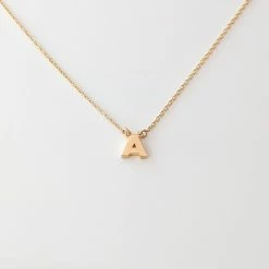THATCH Initial Necklace Wear