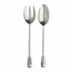 Match Pewter Antique Serving Fork & Spoon