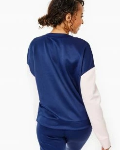 Addison Bay Ridley Crewneck, Pink/Navy/White Wear
