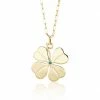 Aurelia Demark Small Four Leaf Clover Pendant ACCESSORIES