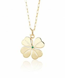 Aurelia Demark Small Four Leaf Clover Pendant ACCESSORIES