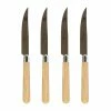 Vietri Live Albero Oak Steak Knives - Set Of 4