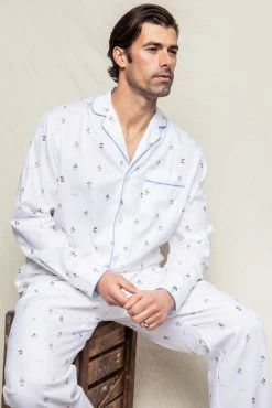 Petite Plume Men's Bateau Pajama Set Wear