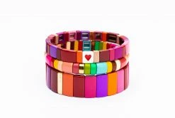 La Lumiere NY The Mix Enamel Tile Bracelet