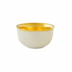 Augarten Porcelain Dinnerware Champagne Bowl Fond Inside Gold Beige / White