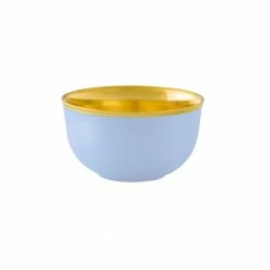 Augarten Porcelain Dinnerware Champagne Bowl Fond Inside Gold Light Blue