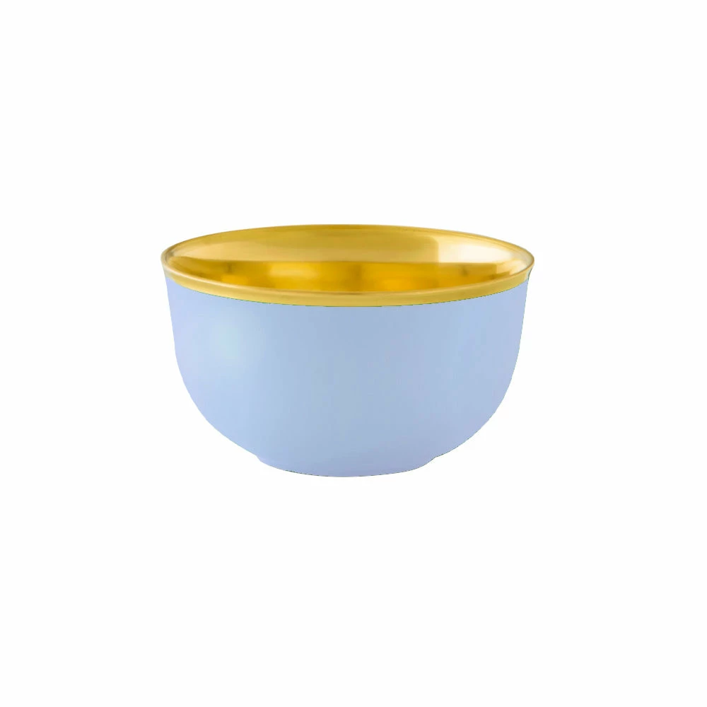 Augarten Porcelain Dinnerware Champagne Bowl Fond Inside Gold Light Blue 1 Augarten Porcelain Dinnerware Champagne Bowl Fond Inside Gold Light Blue