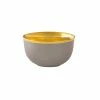 Augarten Porcelain Champagne Bowl Fond Inside Gold Slate Grey Mat