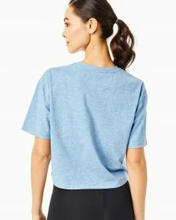 Addison Bay Wear The Everyday Short Sleeve, Light Blue Heather