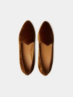 Le Monde Béryl Venetian Slipper In Amber Velvet Wear