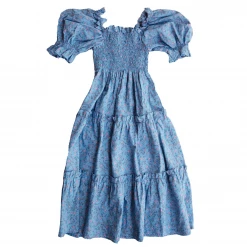 Ann + Reeves WEAR Mini Dress, Blue Liberty Print