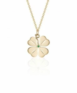 Aurelia Demark Small Four Leaf Clover Pendant ACCESSORIES