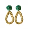 M Donohue Collection Ava Green Rattan Teardrop Wear