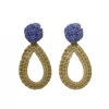 M Donohue Collection Wear Ava Lavender Rattan Teardrop