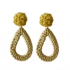 M Donohue Collection Ava Yellow Rattan Teardrop Wear