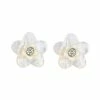 ASHA ACCESSORIES Azalea Stacked Stud - WT