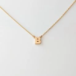 THATCH Initial Necklace Wear