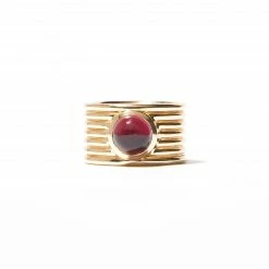 Campbell + Charlotte Wear Found Cigar Band Ring - Tourmaline
