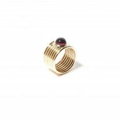 Campbell + Charlotte Wear Found Cigar Band Ring - Tourmaline