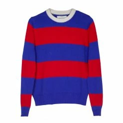 Birds Of Paradis Barbara Sweater, Blue X Red Stripe Wear