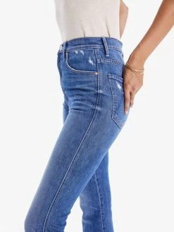 MOTHER High Waisted Smokin Double Ankle, Broken Record