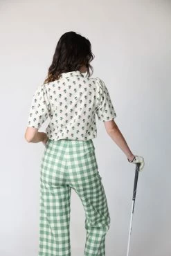 Byrdie Golf Social Wear Cynthia Button Down, Floral Wear
