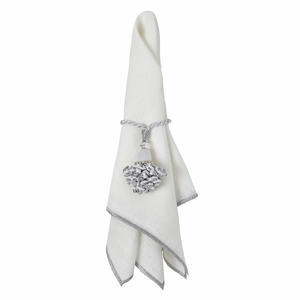 Mode Living Bel Air Napkins S/4 Silver 1 Mode Living Bel Air Napkins S/4 Silver