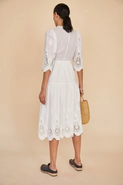 Hunter Bell Benedict Dress, White Lace Wear