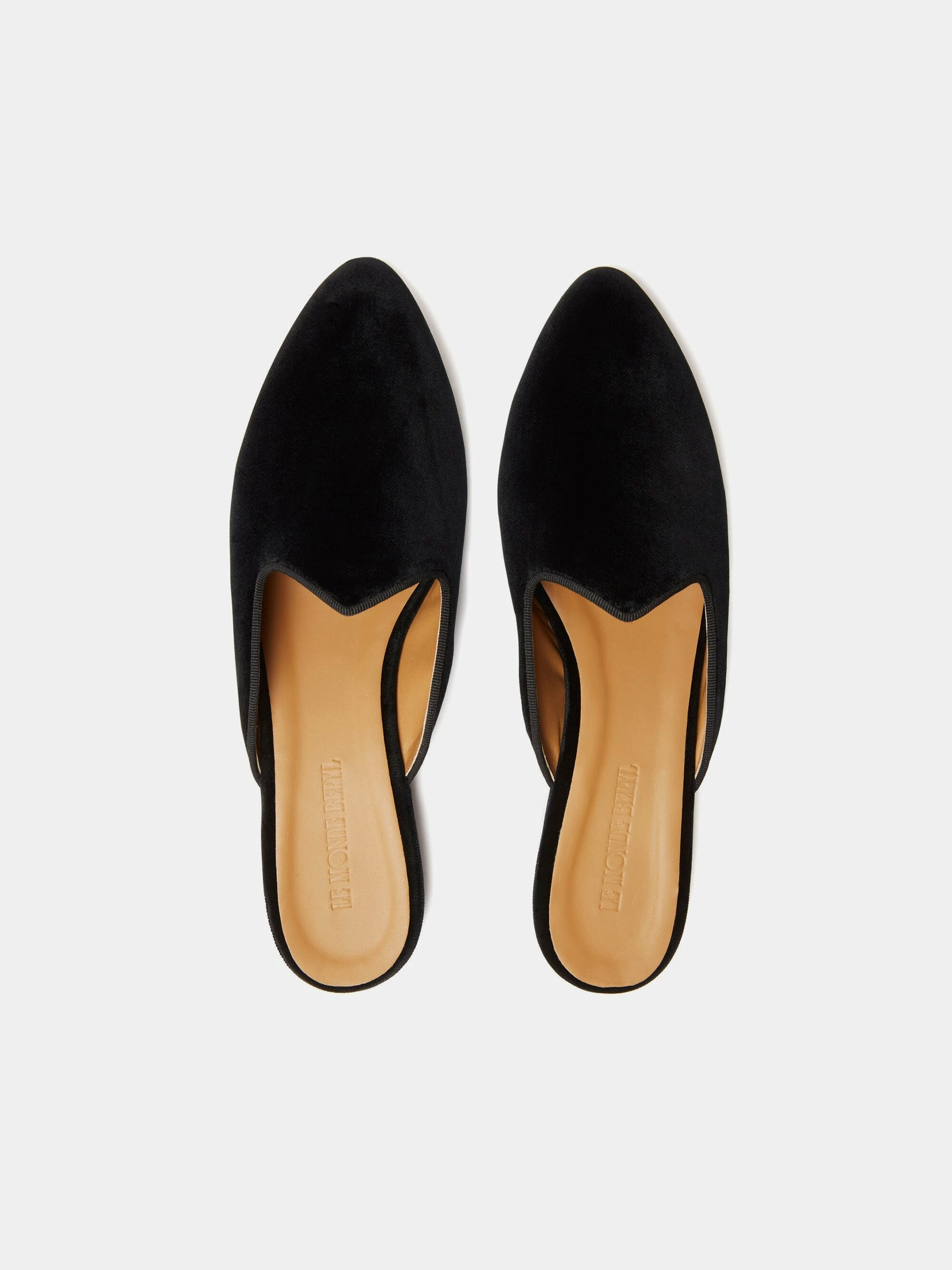 Le Monde Béryl Venetian Mule In Black Velvet 2 Le Monde Béryl Venetian Mule In Black Velvet