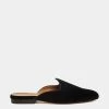 Le Monde Béryl Venetian Mule In Black Velvet