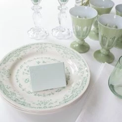 Bows & Blue Live Engraved Bow Place Card Set