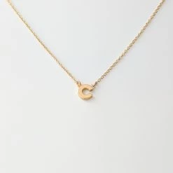 THATCH Initial Necklace Wear