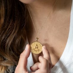 Jane Win PISCES JW Zodiac Pendant Coin (Feb 19 - Mar 20)