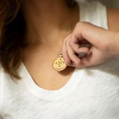 Jane Win GEMINI JW Zodiac Pendant Coin (May 21 - Jun 20) Wear 11 Jane Win GEMINI JW Zodiac Pendant Coin (May 21 - Jun 20) Wear