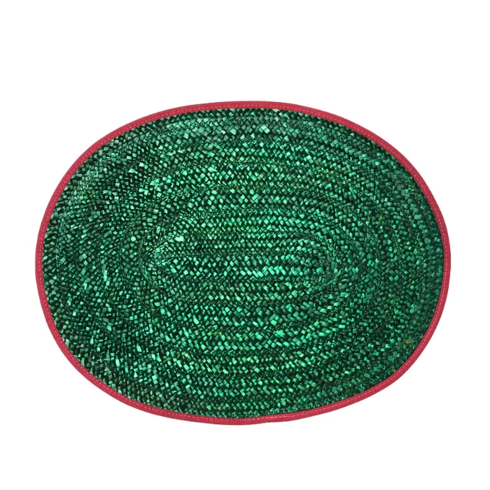 Cabana Live Raffia Placemat, Green 1 Cabana Live Raffia Placemat, Green