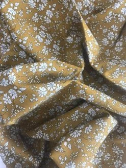 Coco & Wolf Home Décor & Accessories Picnic Blanket Made With Liberty Fabric BETSY GREY & CAPEL MUSTARD