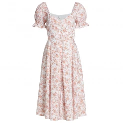 Caroline Constas Savannah Dress, Salmon Toile Wear