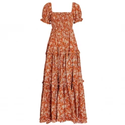 Caroline Constas Zuri Dress, Rust Toile Wear